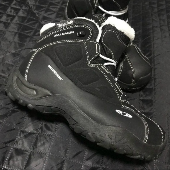 Salomon Black Waterproof Winter Boots - Picture 3 of 7